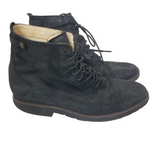Sebago Mens 9.5M Black Suede Leather Waterproof Lace Up Rutland Chukka Boots